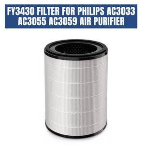 Philips Integrated 3-in-1 FY3430 Filter for AC3021 AC3033 AC3036  AC3039 AC3055 AC3059 Air Purifier