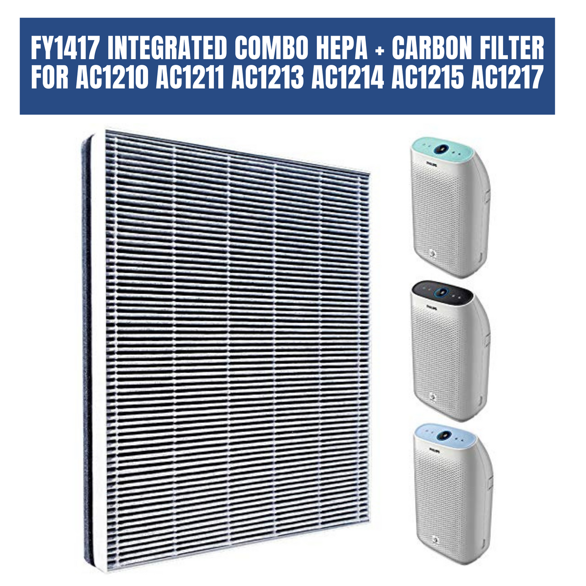 Philips single filter with HEPA and active carbon FY1417 for