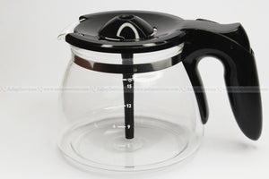 Philips Coffee Maker HD7447 HD7456 HD7457 HD7459 HD7461 HD7462 HD7467 Glass Aroma Swirl Mug Jug Black (15 cups)