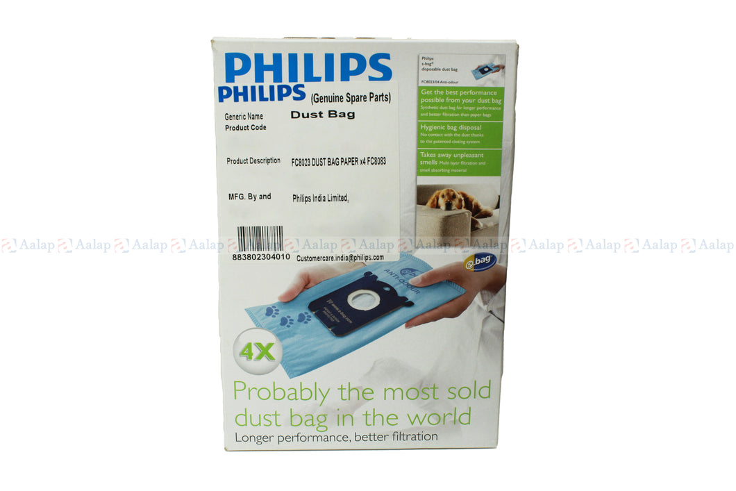 Philips Vacuum Cleaner Anti-Odour Dust Bag (Pack of 4)