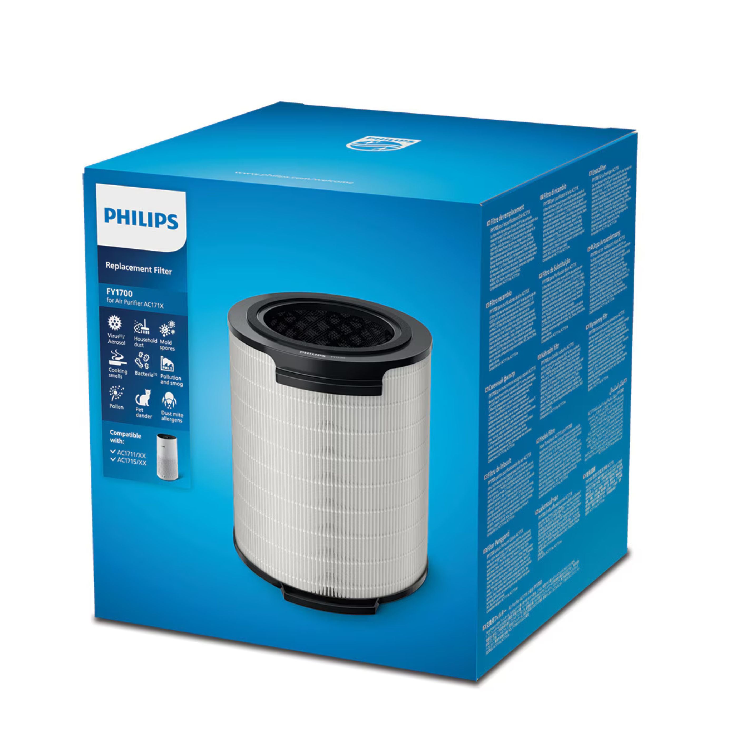 Philips FY1700 Hepa Filter for AC1715 AC1711 Models