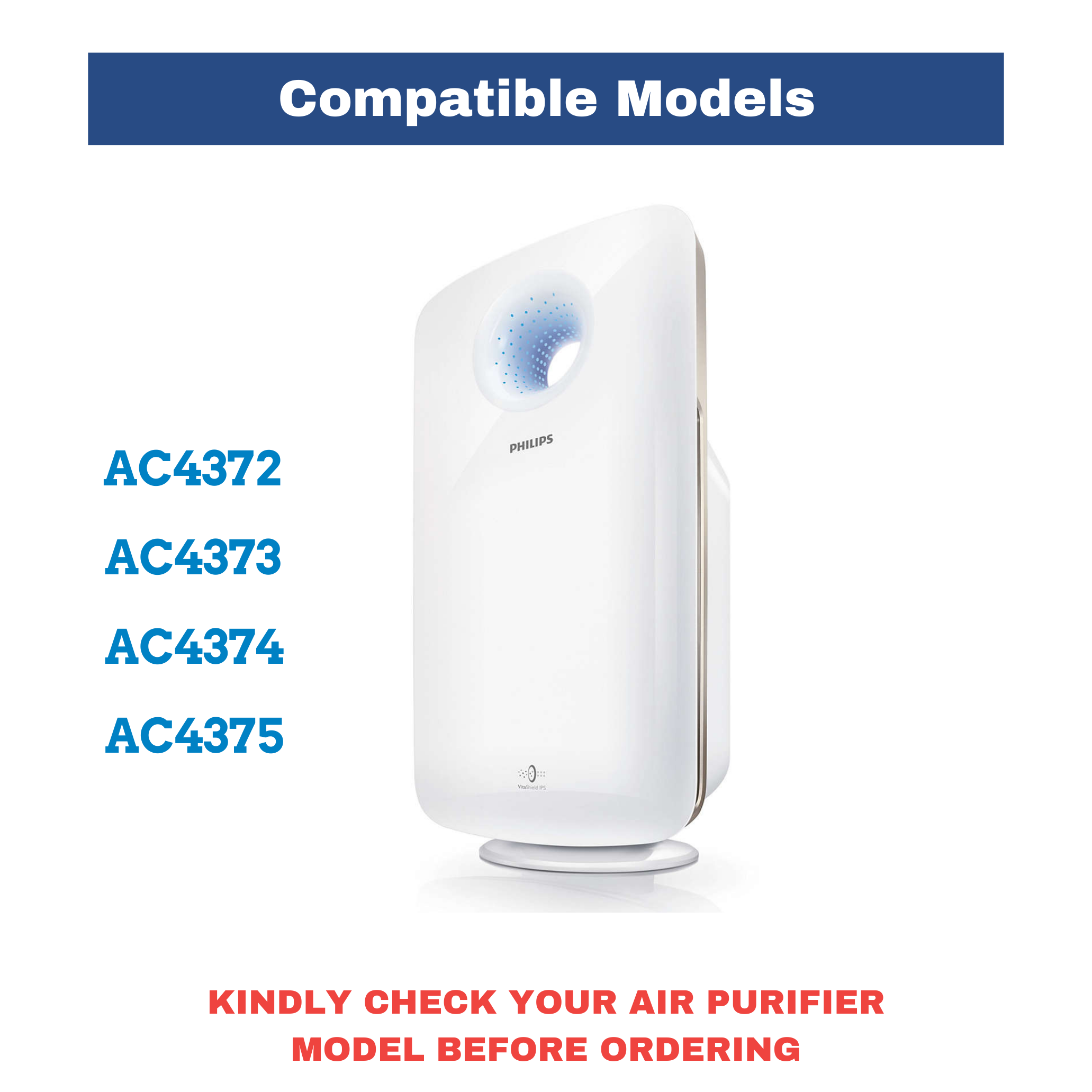 Philips HEPA + Multi Care + Activated Carbon Filter For AC4372  AC4373 AC4374 AC4375 Air Purifiers
