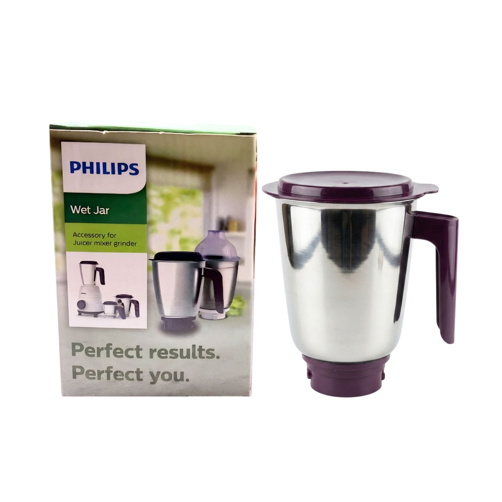 Philips Wet Jar Assembly (Proton Aubergine) For HL1000 | Genuine Mixer Grinder Jar