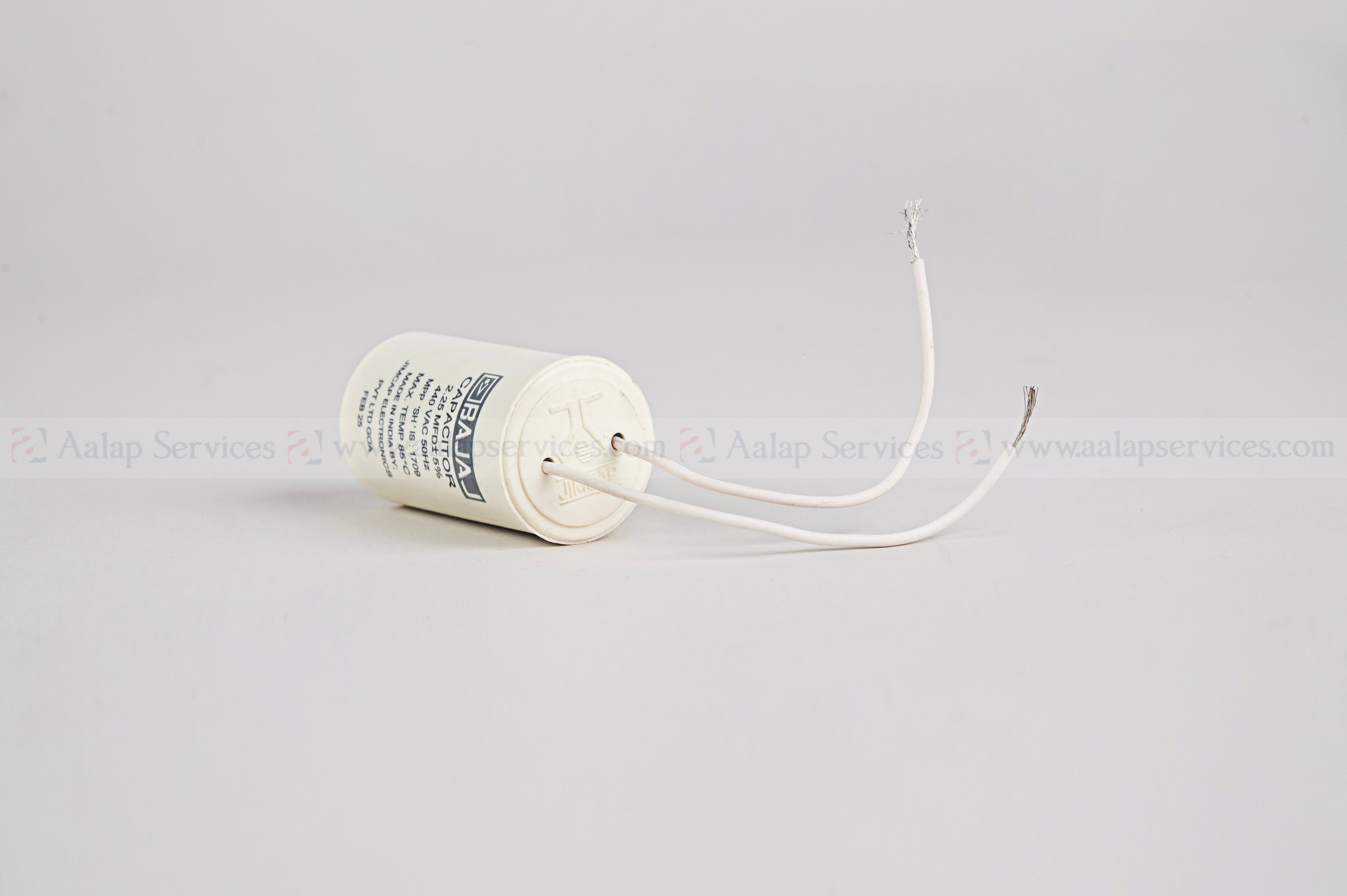 Bajaj Capacitor 2.25 MFD – 440V AC Motor Start Capacitor (Pack of 5)