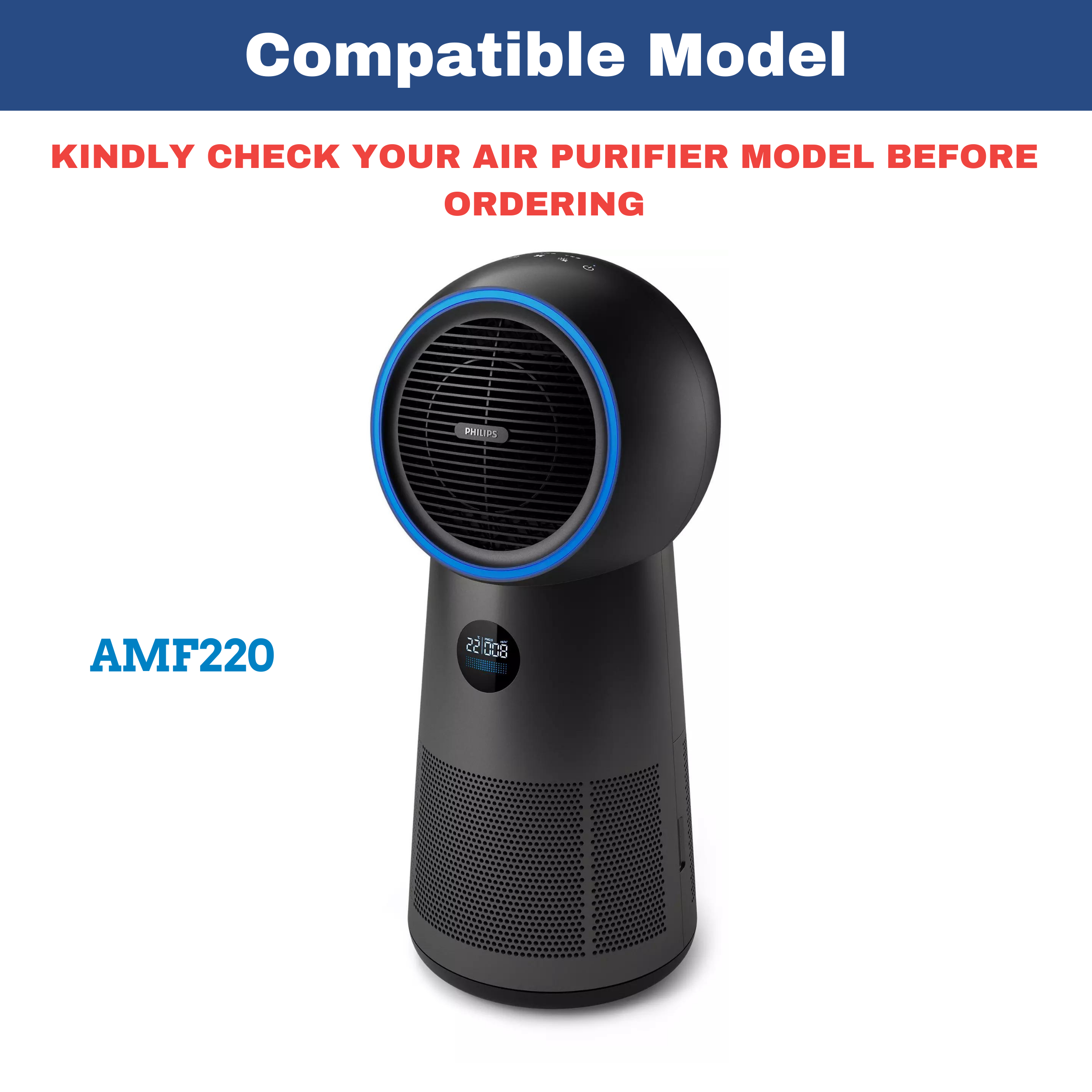 Philips FYM220 Integrated 3-in-1 Filter for AMF220 Air Purifier