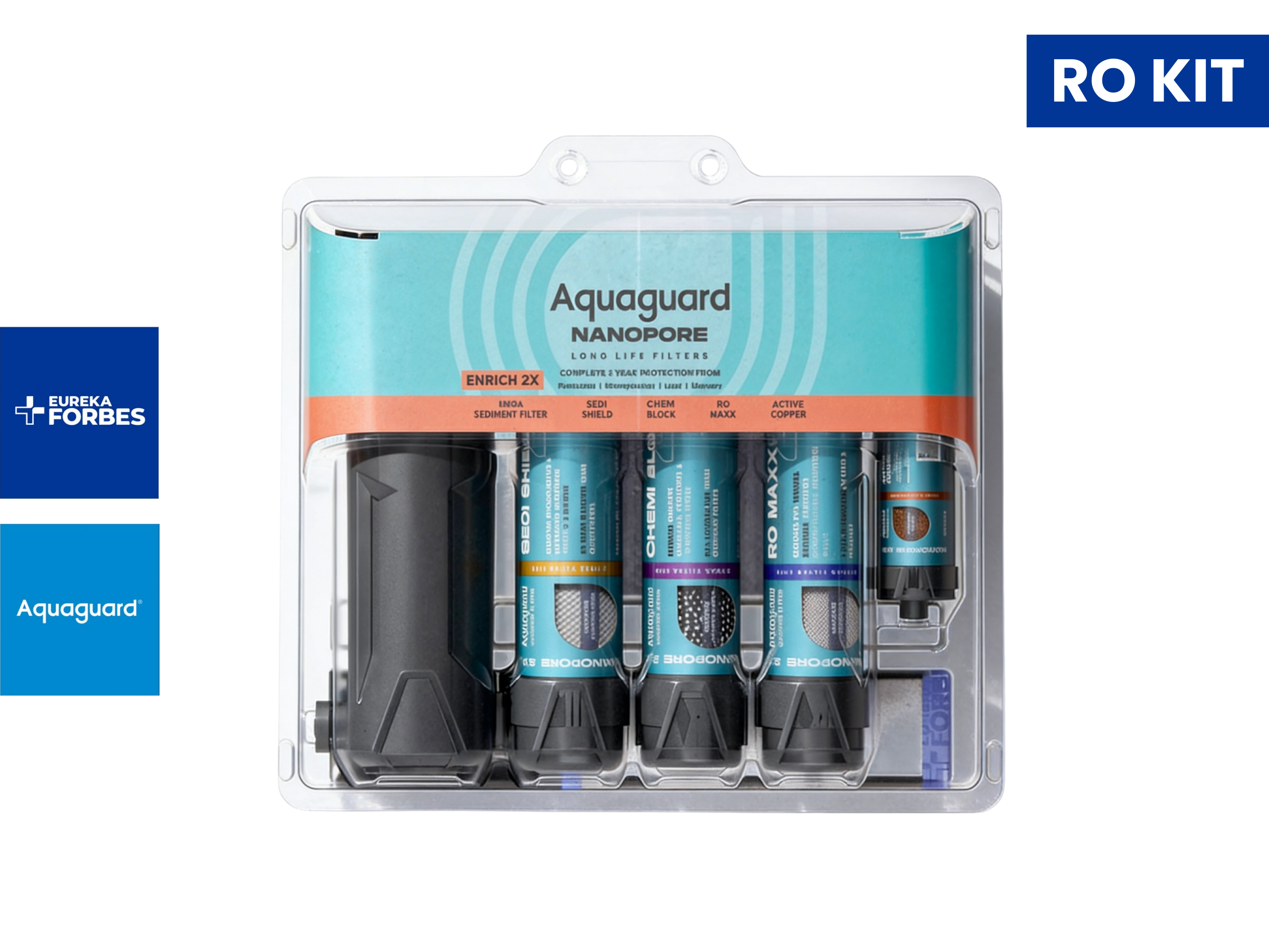 Eureka Forbes Aquaguard Enrich Nanopore RO 2X CU 1EA - 174 Compatible Models