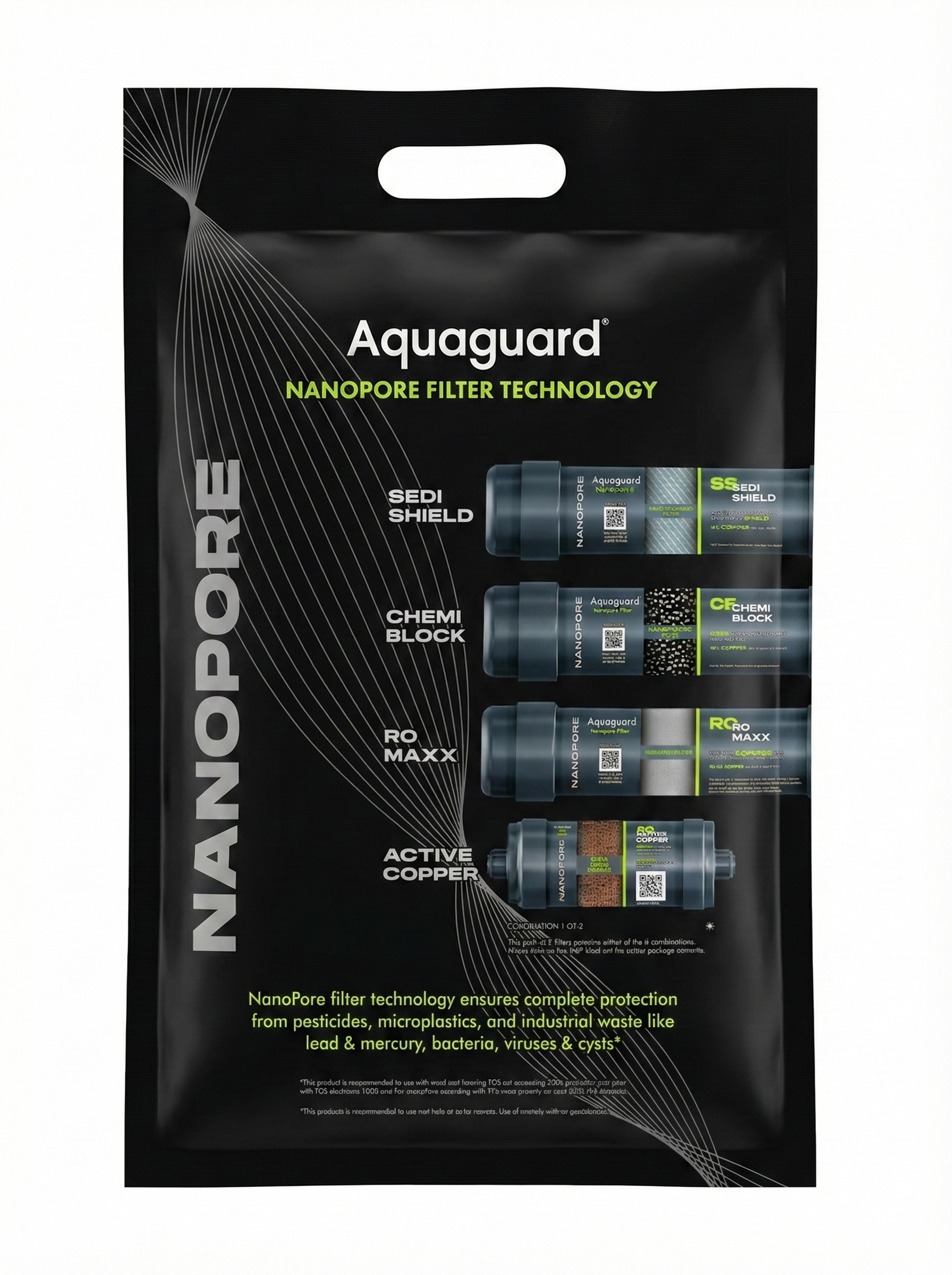 Aquaguard Eureka Forbes NanoPore Filter Kit (4-in-1) for Reviva RO