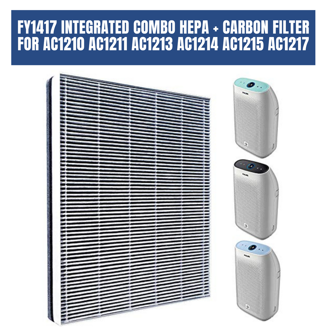 Philips single filter with HEPA and active carbon  (FY1417) for AC1210 AC1211 AC1215 AC1216 AC1217