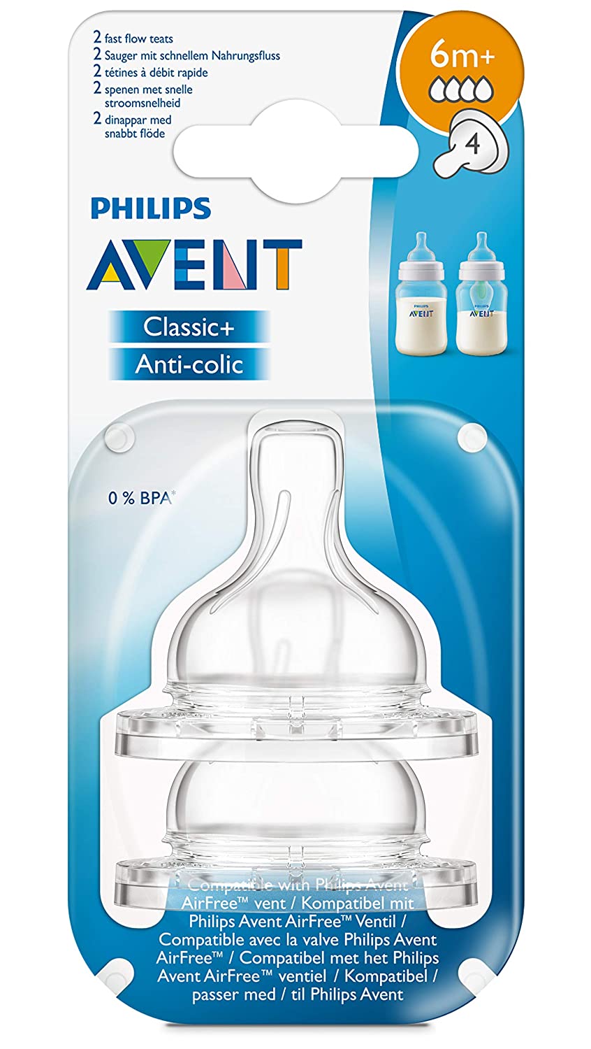 Philips Avent Anti-colic teat SCF634/27 (6m+) (Set of 2)
