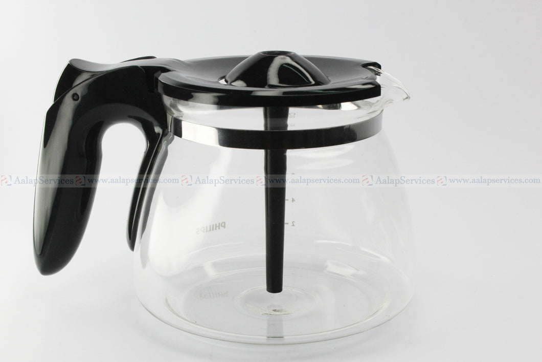 Philips Coffee Maker HD7447 HD7456 HD7457 HD7459 HD7461 HD7462 HD7467 Glass Aroma Swirl Mug Jug Black (15 cups)