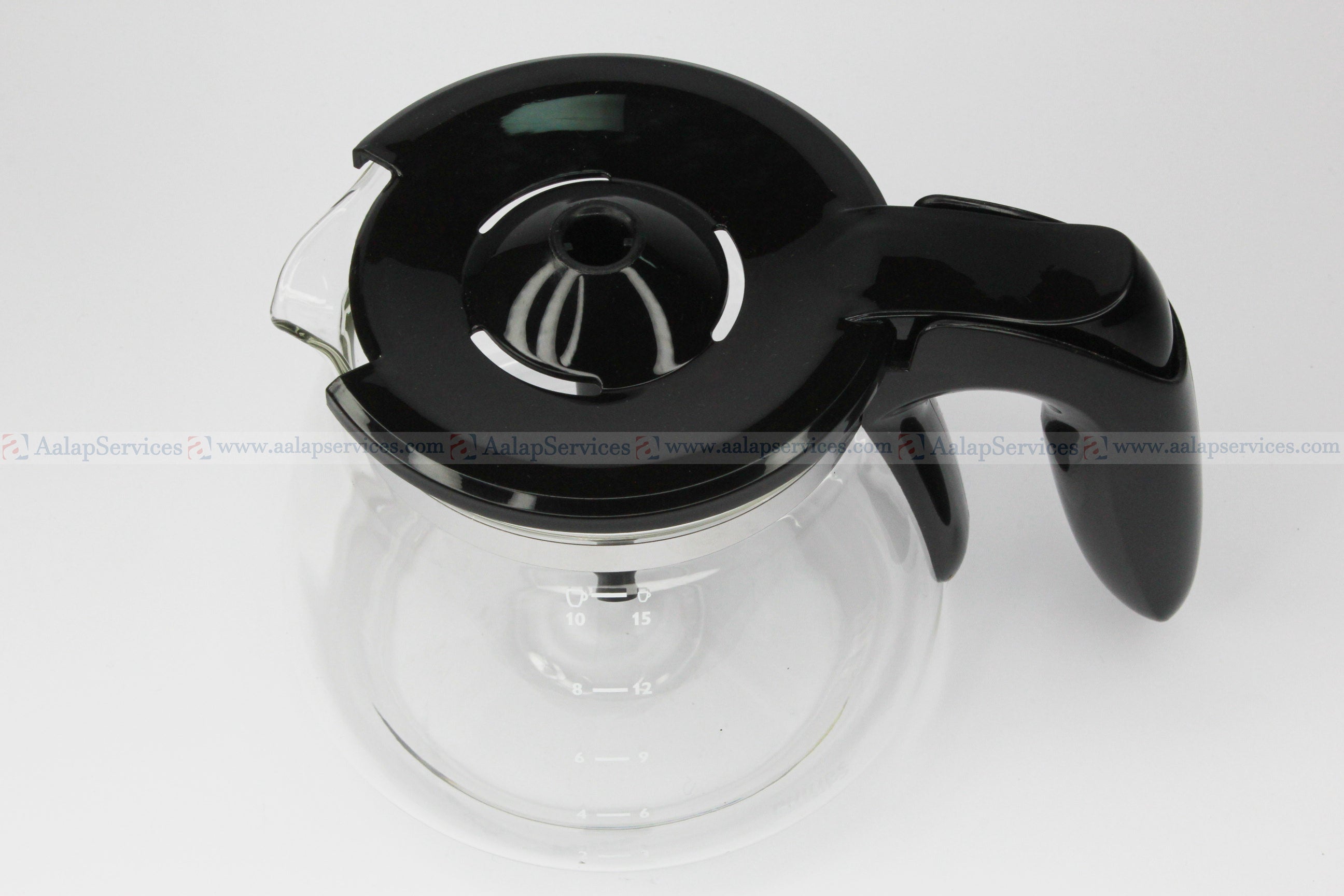 Philips Coffee Maker HD7447 HD7456 HD7457 HD7459 HD7461 HD7462 HD7467 Glass Aroma Swirl Mug Jug Black (15 cups)