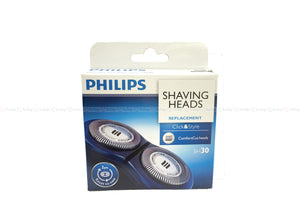 Philips Replacement Shaving Head SH30 for S3000 S2000 and S1000 Series Shavers (2 Shaving Heads)